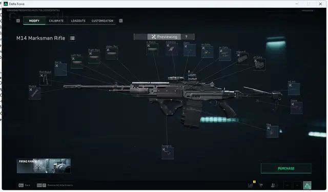 M14 全面戰場 Garena 來源配裝圖,方案 759