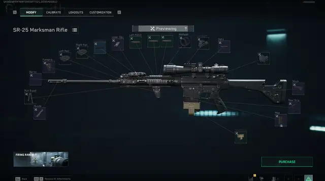 SR-25 烽火地帶 Garena 來源配裝圖,方案 873