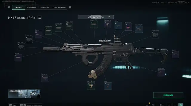 MK47 烽火地帶 Garena 來源配裝圖,方案 916