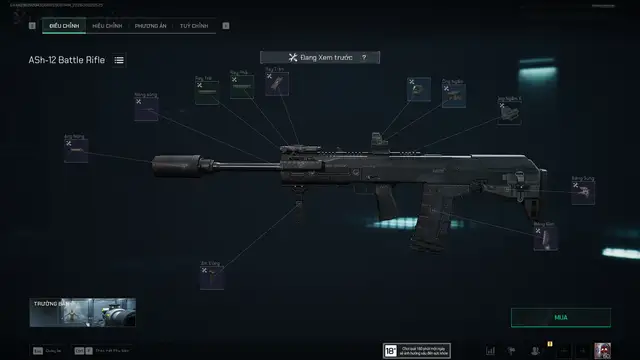 ASh-12 烽火地帶 Garena 來源配裝圖,方案 987
