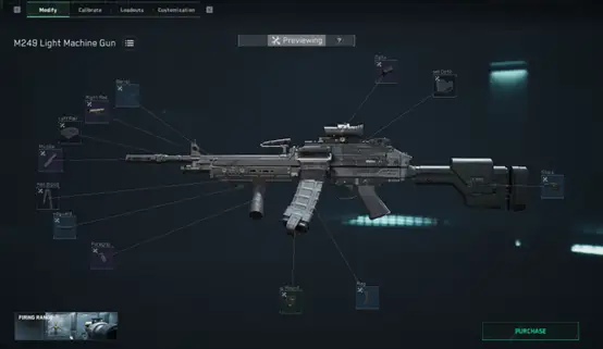 M249 全面戰場 改槍碼配裝圖