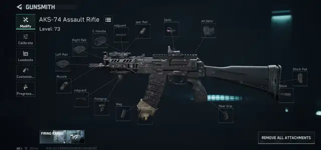 AKS-74 全面戰場 改槍碼配裝圖