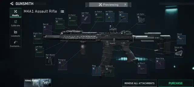 M4A1 全面戰場 改槍碼配裝圖